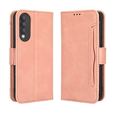 Custodia Portafoglio In Pelle Cover con Supporto BY3 per Huawei Nova 10z Rosa