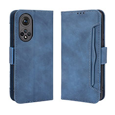 Custodia Portafoglio In Pelle Cover con Supporto BY3 per Huawei Nova 9 Blu