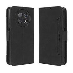 Custodia Portafoglio In Pelle Cover con Supporto BY3 per Huawei Nova Y91 Nero