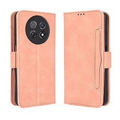 Custodia Portafoglio In Pelle Cover con Supporto BY3 per Huawei Nova Y91 Rosa