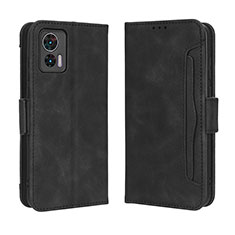 Custodia Portafoglio In Pelle Cover con Supporto BY3 per Motorola Moto Edge 30 Lite 5G Nero