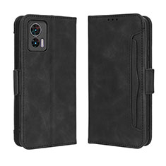 Custodia Portafoglio In Pelle Cover con Supporto BY3 per Motorola Moto Edge 30 Neo 5G Nero