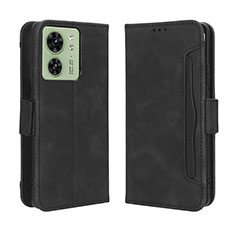 Custodia Portafoglio In Pelle Cover con Supporto BY3 per Motorola Moto Edge 40 5G Nero