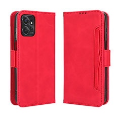 Custodia Portafoglio In Pelle Cover con Supporto BY3 per Motorola Moto G Power 5G (2023) Rosso