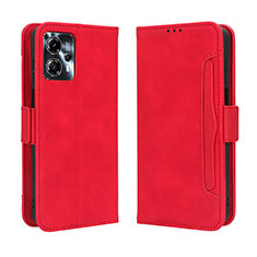 Custodia Portafoglio In Pelle Cover con Supporto BY3 per Motorola Moto G13 Rosso