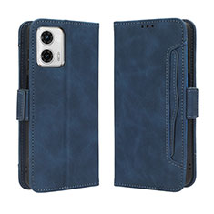 Custodia Portafoglio In Pelle Cover con Supporto BY3 per Motorola Moto G73 5G Blu