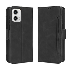 Custodia Portafoglio In Pelle Cover con Supporto BY3 per Motorola Moto G73 5G Nero