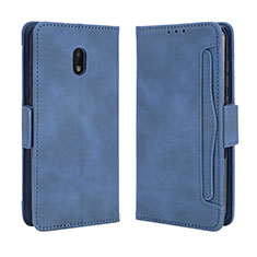 Custodia Portafoglio In Pelle Cover con Supporto BY3 per Nokia C01 Plus Blu