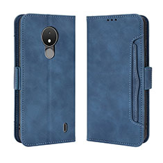 Custodia Portafoglio In Pelle Cover con Supporto BY3 per Nokia C21 Blu