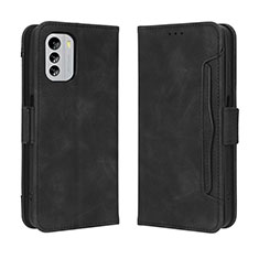 Custodia Portafoglio In Pelle Cover con Supporto BY3 per Nokia G60 5G Nero