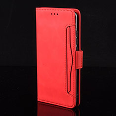 Custodia Portafoglio In Pelle Cover con Supporto BY3 per Nokia XR20 Rosso