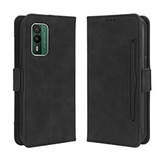 Custodia Portafoglio In Pelle Cover con Supporto BY3 per Nokia XR21 Nero