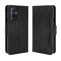 Custodia Portafoglio In Pelle Cover con Supporto BY3 per OnePlus 9 Pro 5G Nero