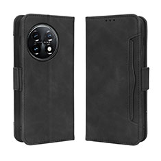 Custodia Portafoglio In Pelle Cover con Supporto BY3 per OnePlus Ace 2 Pro 5G Nero