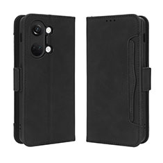 Custodia Portafoglio In Pelle Cover con Supporto BY3 per OnePlus Ace 2V 5G Nero