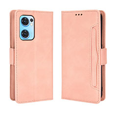 Custodia Portafoglio In Pelle Cover con Supporto BY3 per OnePlus Nord CE 2 5G Rosa