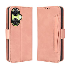 Custodia Portafoglio In Pelle Cover con Supporto BY3 per OnePlus Nord CE 3 Lite 5G Rosa