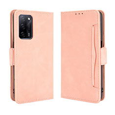 Custodia Portafoglio In Pelle Cover con Supporto BY3 per Oppo A53s 5G Rosa