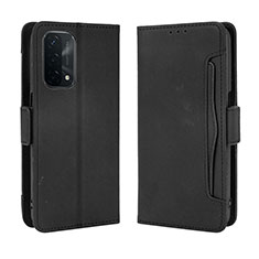 Custodia Portafoglio In Pelle Cover con Supporto BY3 per Oppo A74 5G Nero