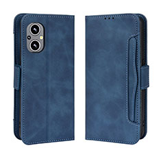 Custodia Portafoglio In Pelle Cover con Supporto BY3 per Oppo A96 5G Blu