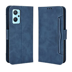 Custodia Portafoglio In Pelle Cover con Supporto BY3 per Oppo K10 4G Blu