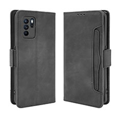 Custodia Portafoglio In Pelle Cover con Supporto BY3 per Oppo Reno6 Z 5G Nero