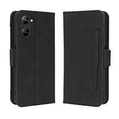 Custodia Portafoglio In Pelle Cover con Supporto BY3 per Realme 10S 5G Nero