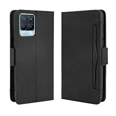 Custodia Portafoglio In Pelle Cover con Supporto BY3 per Realme 8 4G Nero