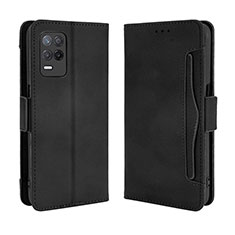 Custodia Portafoglio In Pelle Cover con Supporto BY3 per Realme 9 5G India Nero