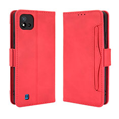 Custodia Portafoglio In Pelle Cover con Supporto BY3 per Realme C11 (2021) Rosso