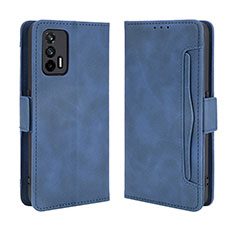 Custodia Portafoglio In Pelle Cover con Supporto BY3 per Realme GT 5G Blu