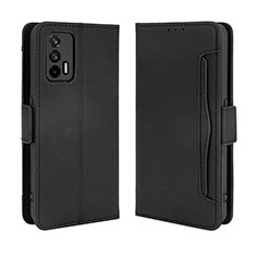 Custodia Portafoglio In Pelle Cover con Supporto BY3 per Realme GT 5G Nero