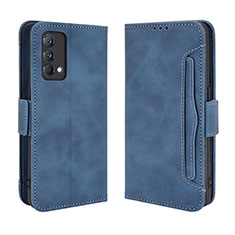 Custodia Portafoglio In Pelle Cover con Supporto BY3 per Realme GT Master 5G Blu