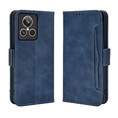 Custodia Portafoglio In Pelle Cover con Supporto BY3 per Realme GT2 Master Explorer Blu