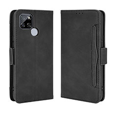 Custodia Portafoglio In Pelle Cover con Supporto BY3 per Realme Q2i 5G Nero