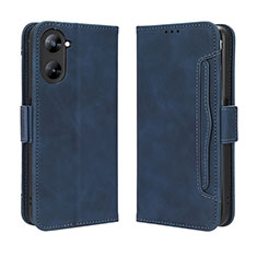 Custodia Portafoglio In Pelle Cover con Supporto BY3 per Realme V20 5G Blu