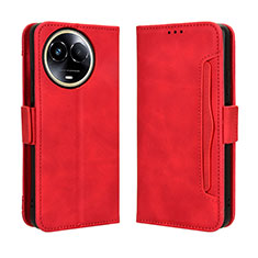 Custodia Portafoglio In Pelle Cover con Supporto BY3 per Realme V50 5G Rosso