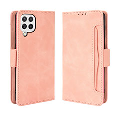Custodia Portafoglio In Pelle Cover con Supporto BY3 per Samsung Galaxy A22 4G Rosa