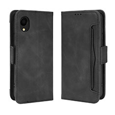 Custodia Portafoglio In Pelle Cover con Supporto BY3 per Samsung Galaxy A22 5G SC-56B Nero