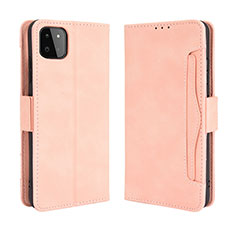 Custodia Portafoglio In Pelle Cover con Supporto BY3 per Samsung Galaxy A22s 5G Rosa