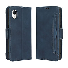 Custodia Portafoglio In Pelle Cover con Supporto BY3 per Samsung Galaxy A23 5G SC-56C Blu