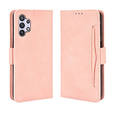 Custodia Portafoglio In Pelle Cover con Supporto BY3 per Samsung Galaxy A32 5G Rosa