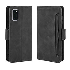 Custodia Portafoglio In Pelle Cover con Supporto BY3 per Samsung Galaxy A41 Nero