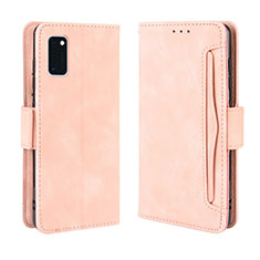 Custodia Portafoglio In Pelle Cover con Supporto BY3 per Samsung Galaxy A41 Rosa