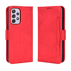 Custodia Portafoglio In Pelle Cover con Supporto BY3 per Samsung Galaxy A53 5G Rosso