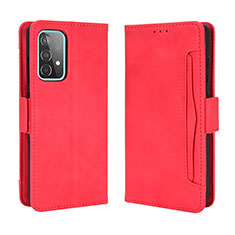 Custodia Portafoglio In Pelle Cover con Supporto BY3 per Samsung Galaxy A72 4G Rosso