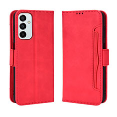 Custodia Portafoglio In Pelle Cover con Supporto BY3 per Samsung Galaxy F23 5G Rosso