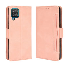 Custodia Portafoglio In Pelle Cover con Supporto BY3 per Samsung Galaxy M32 4G Rosa