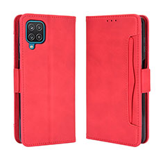 Custodia Portafoglio In Pelle Cover con Supporto BY3 per Samsung Galaxy M32 4G Rosso