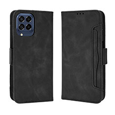 Custodia Portafoglio In Pelle Cover con Supporto BY3 per Samsung Galaxy M53 5G Nero